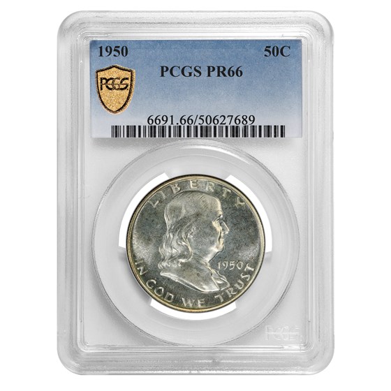 1950 Franklin Half Dollar PR-66 PCGS 1950 Franklin Half Dollar PR-66 PCGS